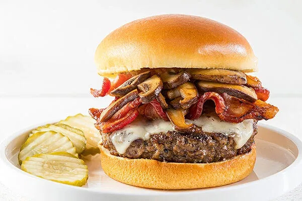 Mushroom Bacon Swiss Burger